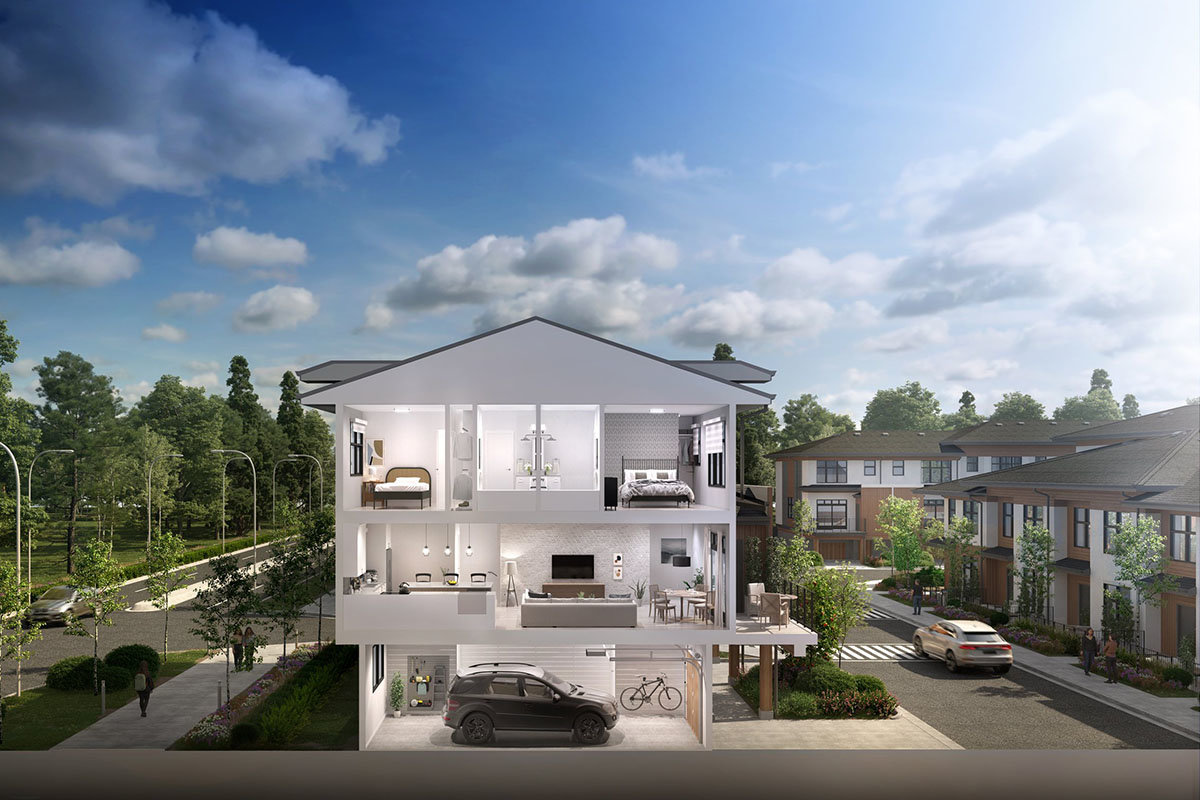 Sonoma at Belmont townhome rendering